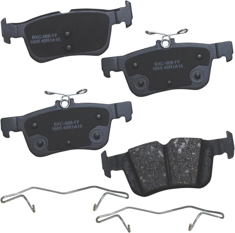 Bendix Premium SBC1665 Ceramic Rear Brake Pads for Ford Fusion 2016-2013, Lincoln MKC 2019-2015, MKZ 2016-2013, Nautilus 2023-2022 - Image 1